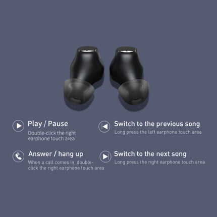 Encok WM01 Draadloze Oortjes - Touch Control Oordopjes TWS Bluetooth 5.0 Earphones Earbuds Oortelefoon Wit
