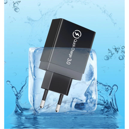 Qualcomm Quick Charge 3.0 Triple 3x Port USB Muur Oplader Wallcharger AC Thuislader Stekkerlader Adapter Wit