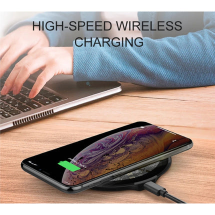 15W Qi Universele Draadloze Oplader Wireless Charging Pad Zwart