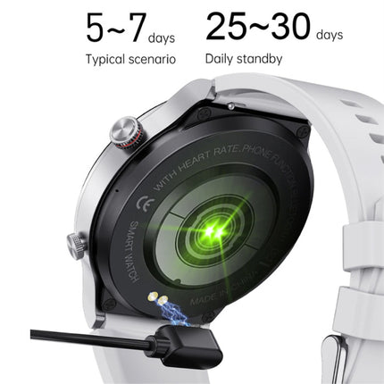 Smartwatch met Hartmonitor en Zuurstofmeter - Sport Health Tracker Horloge - Silicoon Bandje - Grijs