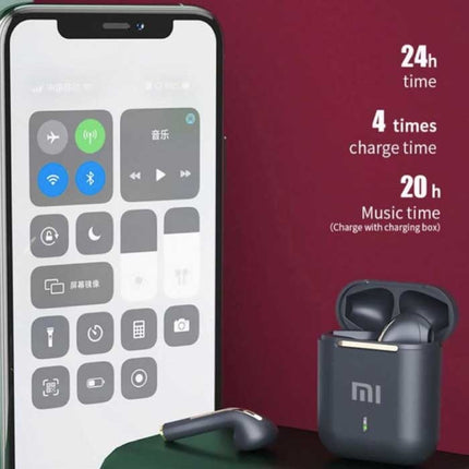 J18 Draadloze Oortjes - True Touch Control TWS Oordopjes Bluetooth 5.0  Wireless Ear Buds Earphones Oortelefoon Wit