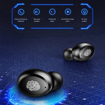 9D TWS Draadloze Smart Touch Control Oortjes Bluetooth 5.0 Ear Wireless Buds Earphones Earbuds 4000mAh Powerbank Oortelefoon Zwart