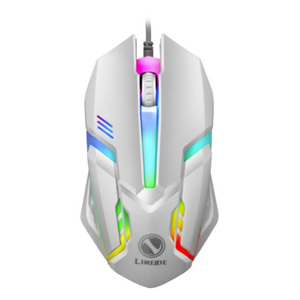 S1 Optische Gaming Muis Bedraad - Tweehandig en Ergonomisch met 1200 DPI - Wit