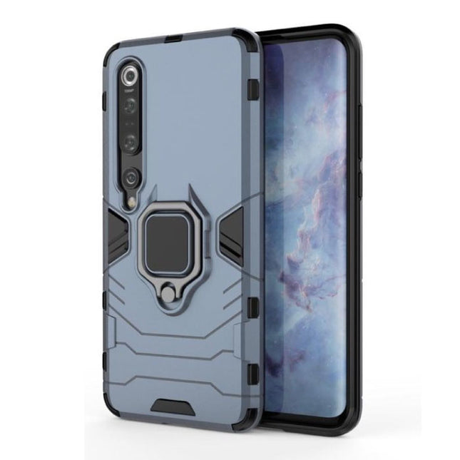 Xiaomi Mi 9T Hoesje  - Magnetisch Shockproof Case Cover Cas TPU Blauw + Kickstand