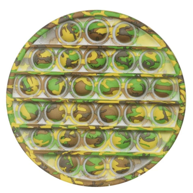 Pop It - Fidget Anti Stress Speelgoed Bubble Toy Siliconen Rondje Camo