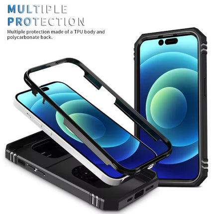 Armor Hoesje voor iPhone 14 Pro Max - met Kickstand en Camera Slide - Magneet Grip Cover - Roze