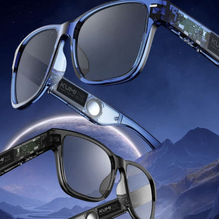 Meta V1 Bluetooth Zonnebril met Ingebouwde Oortjes - Open Ear Hoofdtelefoon TWS - Zwart