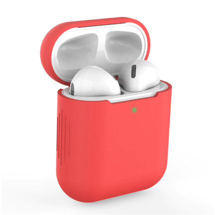 Flexibel Hoesje voor AirPods 1 / 2 - Silicone Skin AirPod Case Cover Soepel - Rood