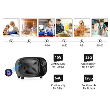 4K Camera Luidspreker met WiFi - Babysit Intercom Smart Home Security Night Vision  Zwart