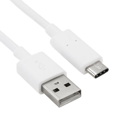 USB - USB-C Oplaadkabel Data Kabel Android 1 Meter Wit