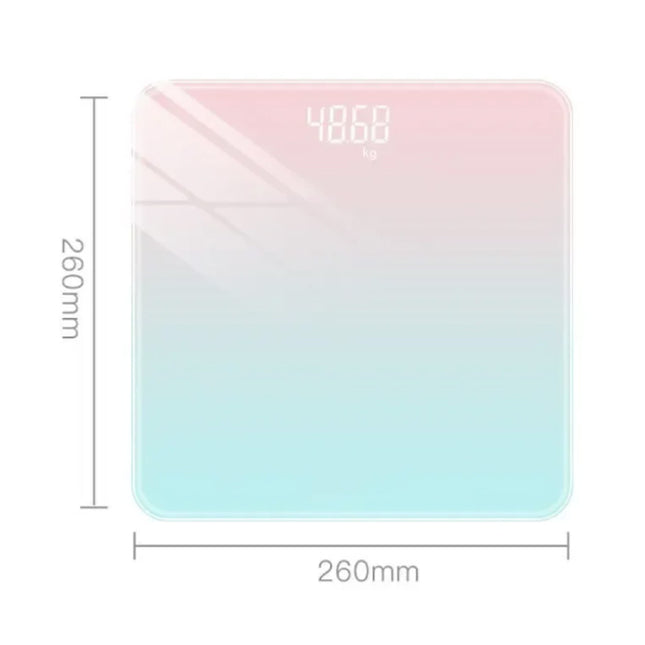 Digitale Personenweegschaal  - 180kg / 0.2kg - Weegschaal Lichaamsgewicht Lichaam Digitaal - Roze-Groen Gradiënt