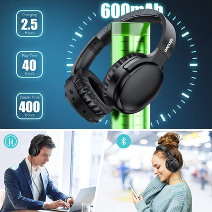 ANC918B Draadloze Koptelefoon met Microfoon - HiFi Stereo Bluetooth 5.1 Headset Zwart