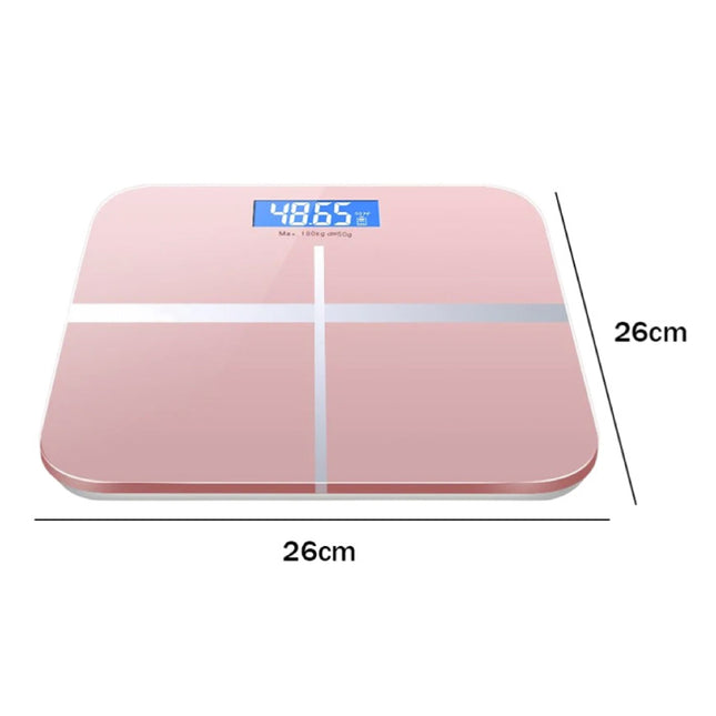 Elektronische Personenweegschaal - 180kg / 0.2kg - Weegschaal Lichaamsgewicht Lichaam Digitaal - Blauw
