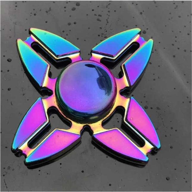 Fidget Spinner - Anti Stress Hand Draaier Speelgoed Toy R118 Metaal Chroma