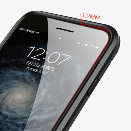 Xiaomi Redmi Note 7 Pro Hoesje  - Magnetisch Shockproof Case Cover Cas TPU Blauw + Kickstand
