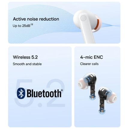 Bowie M1 Draadloze Oortjes - ANC Touch Control Oordopjes TWS Bluetooth 5.0 Zwart 
