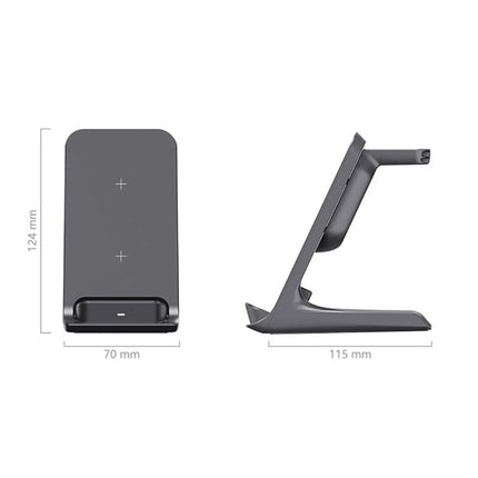 3 in 1 Oplaadstation - Compatibel met Apple iPhone / iWatch / AirPods -  Charging Dock 15W Wireless Pad Zwart