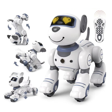 RC Robot Hond met IR Afstandsbediening - Stunt Speelgoed Bestuurbaar Dier - Wit