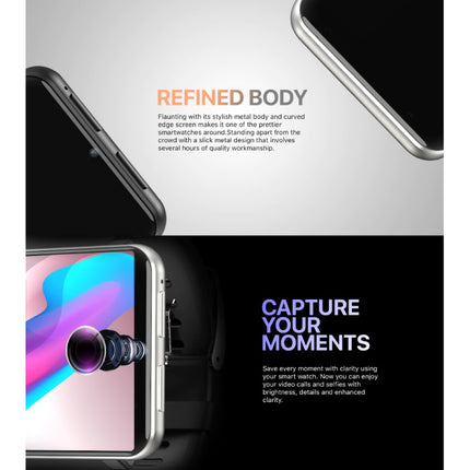 LEM T Smartwatch Breed Display - 2.86 Inch Scherm - 1GB - 16GB - Smartband Fitness Tracker Sport Activity Horloge iOS Android Zilver