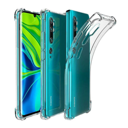 Xiaomi Mi Note 10 Transparant Bumper Hoesje - Clear Case Cover Silicone TPU Anti-Shock