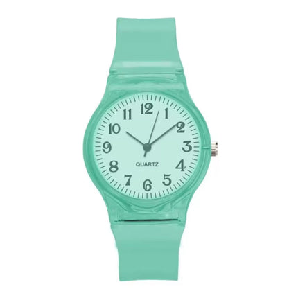 Jelly Horloge voor Dames - Kwarts Uurwerk Silicoon Bandje - Groen