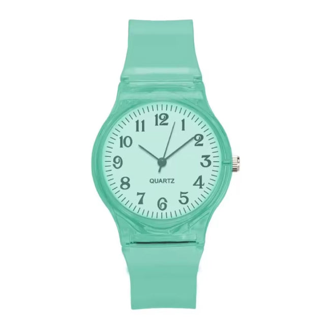Jelly Horloge voor Dames - Kwarts Uurwerk Silicoon Bandje - Groen
