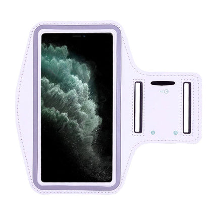 Waterdicht Hoesje voor iPhone 12 Pro Max - Sport Tasje Zakje Cover Case Armband Jogging Hard Lopen Wit