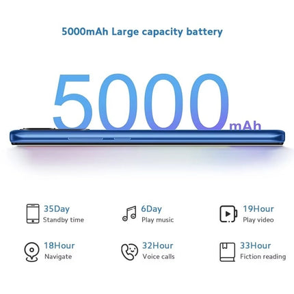 Redmi 10A Smartphone - 4 GB RAM - 64 GB Opslag - 13 + 5 MP Camera - 5000mAh Batterij - Blauw