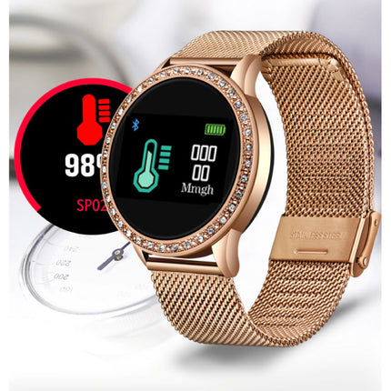 Fashion Sports Smartwatch Fitness Sport Activity Tracker Smartphone Horloge iOS Android - Goud