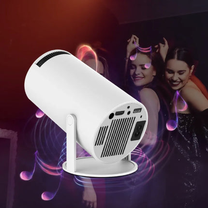 HY300 Draagbare Projector - 200 ANSI Lumen - Android 11 Beamer Home Media Speler Wit