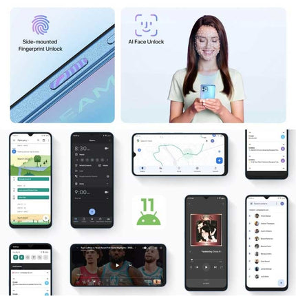 A13 Pro Smartphone Galaxy Blue - Unlocked SIM Free - 4 GB RAM - 128 GB Opslag - 48MP Camera - 5150mAh Batterij