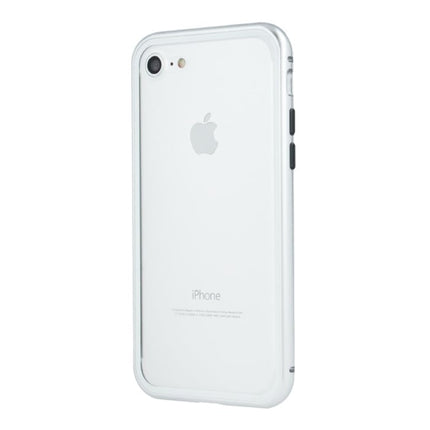 iPhone 6 Magnetisch 360° Hoesje met Tempered Glass - Full Body Cover Hoesje + Screenprotector Wit