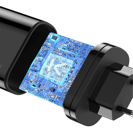 USB Stekkerlader - Quick Charge 3.0 Muur Oplader Wallcharger AC Thuislader Adapter Zwart