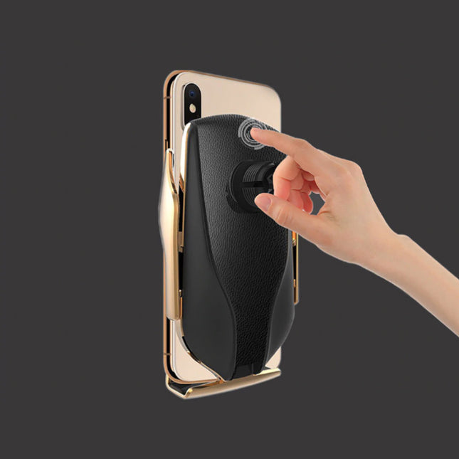 10W Qi Draadloze Autolader Oplader Universeel 9V - 1.67A Wireless Car Charging Pad Zilver