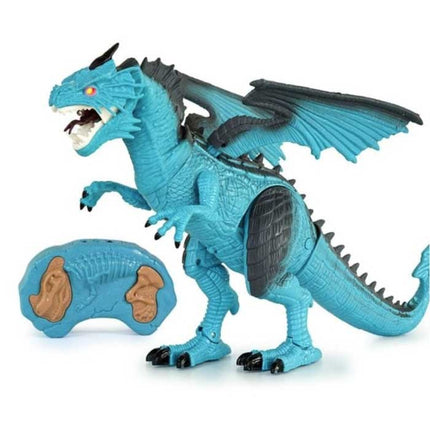 RC Vuur Draak met Afstandsbediening - Infrarood Bestuurbaar Speelgoed Dino Robot Rood