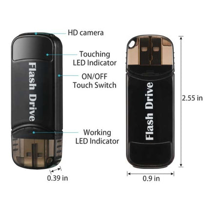 USB Stick Camcorder - DVR Security Camera Met Microfoon 1080p