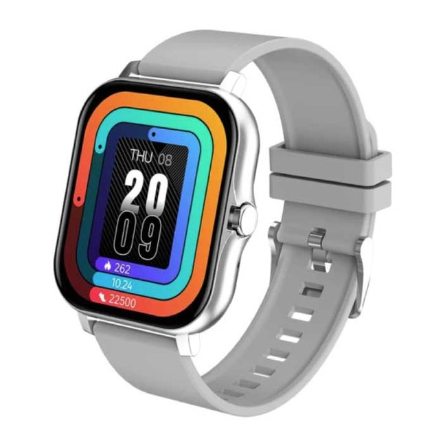 1.69" Smartwatch Smartband Fitness Sport Activity Tracker Horloge IP67 iOS iPhone Android Siliconen Bandje Grijs