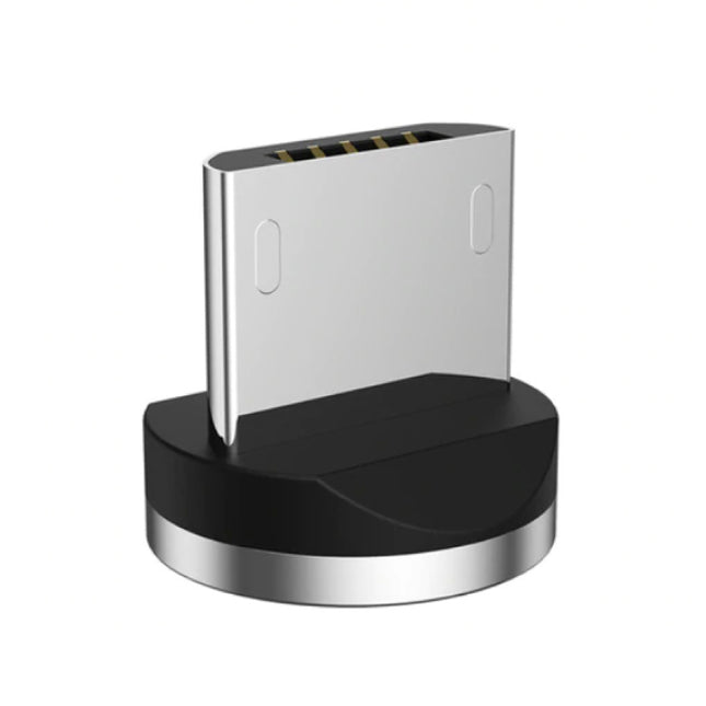 Micro-USB Magnetische Oplaadkabel 1 Meter - Gevlochten Nylon Oplader Data Kabel Android Zwart