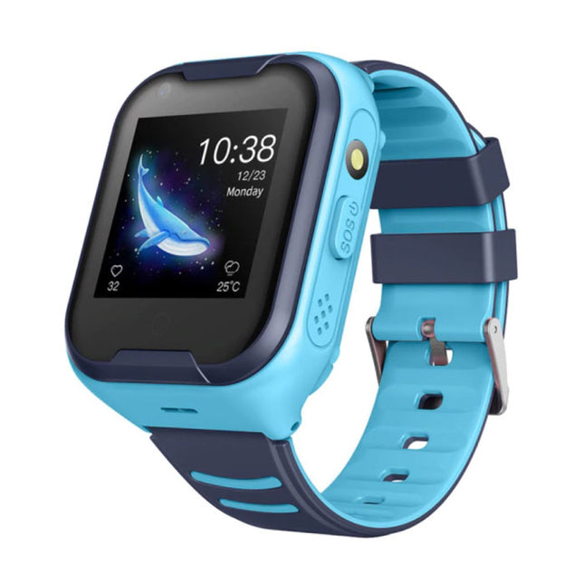 Smartwatch voor Kinderen met GPS Tracker Smartband Smartphone Horloge IPS iOS Android Blauw