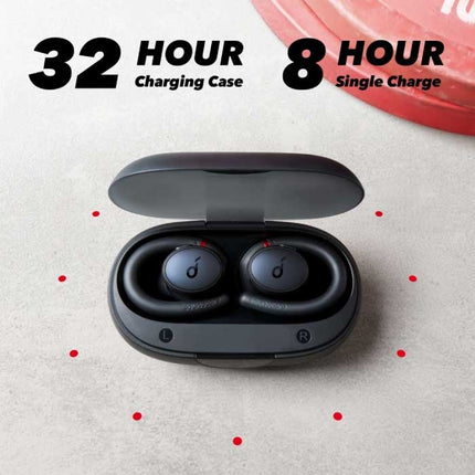 Soundcore Sport X10 Draadloze Oortjes met Oorhaak en Touch Control -  TWS Bluetooth 5.2 Wireless Oortelefoon Zwart