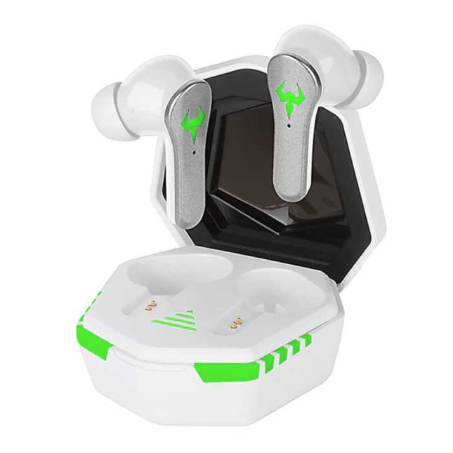 Draadloze Oortjes - Gaming Headset Touch Control Oordopjes TWS Bluetooth 5.2 Earphones Earbuds Wit
