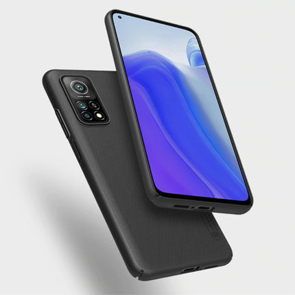 Xiaomi Mi 10T Lite Frosted Shield Hoesje - Shockproof Case Coer Cas Zwart