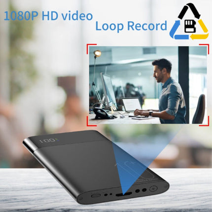 Power Bank Mini Security Camera 5000mAh - 1080p Camcorder Bewegingsdetectie Infrarood Nachtzicht Zwart
