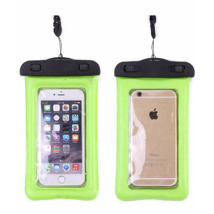 Waterdicht Hoesje Tasje Zakje Universeel iPhone Samsung Huawei Groen - Tot 5.8" Airbag