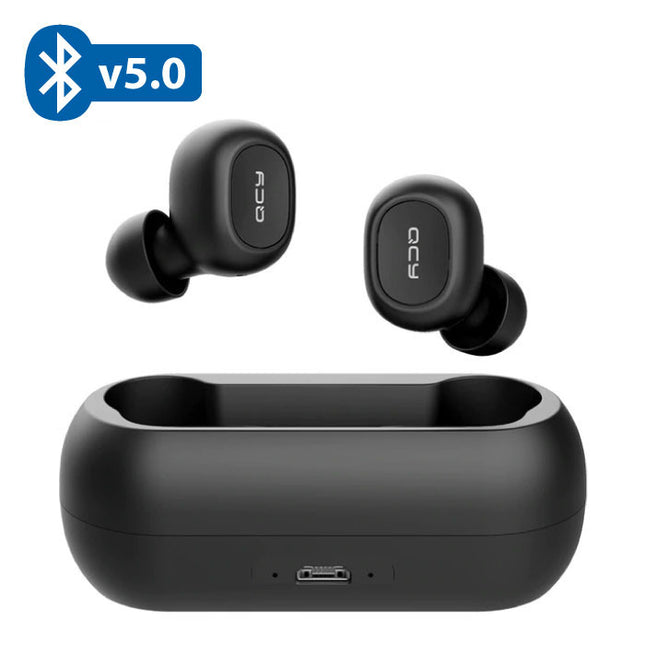 QCY T1C Draadloze Bluetooth 5.0 Oortjes Ear Wireless Buds Earphones Earbuds Oortelefoon Zwart - Helder Geluid