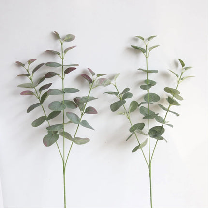 Kunst Boeket - Zijden Eucalyptus Planten Plant Luxe Boeketten Decor Ornament Rood