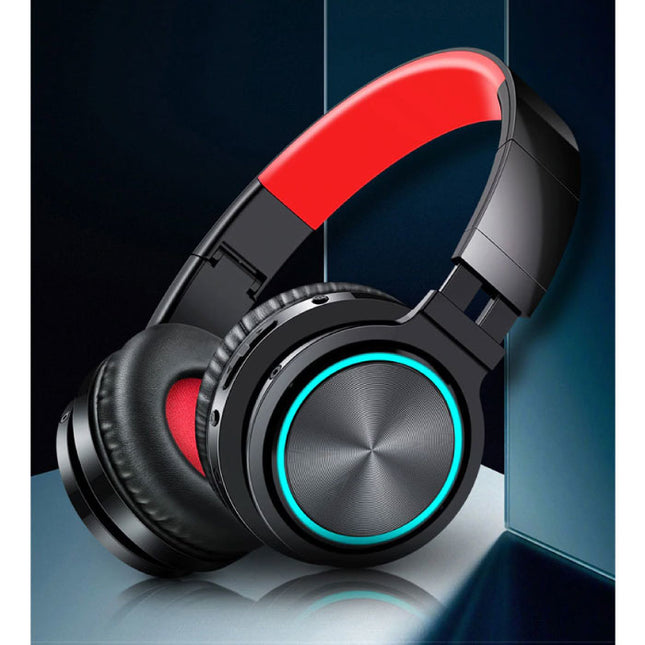 Draadloze Koptelefoon - Bluetooth 5.0 Noise Cancelling Headphones Gaming Headset Rood