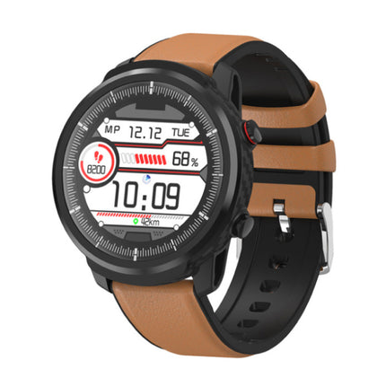 S10 Smartwatch Fitness Sport Activity Tracker Smartphone Horloge iOS Android iPhone Samsung Huawei Bruin Leer