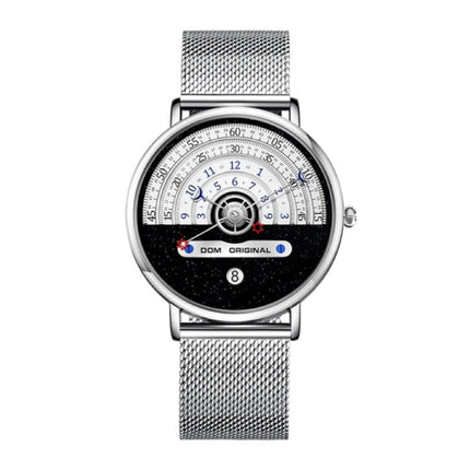 Night and Day Horloge - Anoloog Luxe Uurwerk voor Mannen en Vrouwen - Zilver