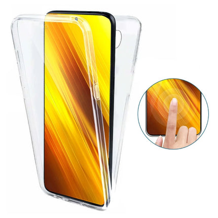 Xiaomi Poco F3 Full Body 360° Hoesje - Volledige Bescherming Transparant TPU Silicone Case + PET Screenprotector